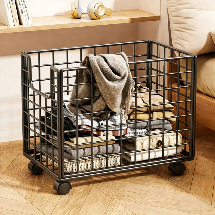 Portable Grid Laundry Basket